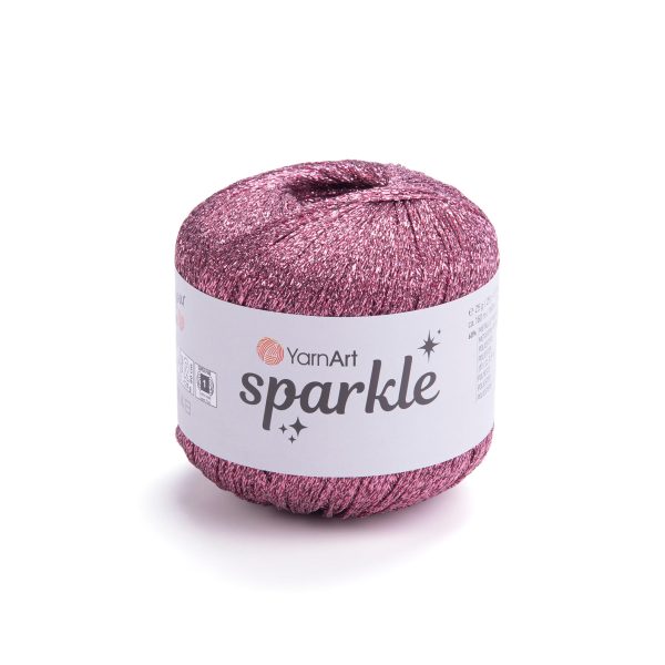 YarnArt Sparkle yarn skein 1336, glitter effect polyester polyamide yarn for knitting and crochet