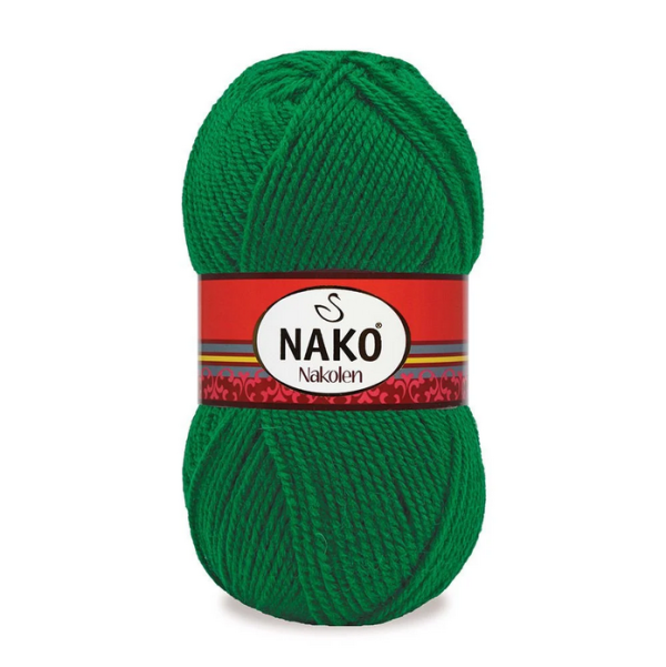 Nako Nakolen yarn skein color 1135, soft acrylic wool blend yarn for socks and everyday knitting