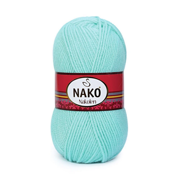 Nako Nakolen yarn skein color 13, soft acrylic wool blend yarn for socks and everyday knitting