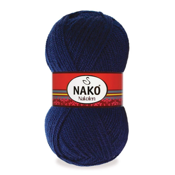 Nako Nakolen yarn skein color 148, soft acrylic wool blend yarn for socks and everyday knitting