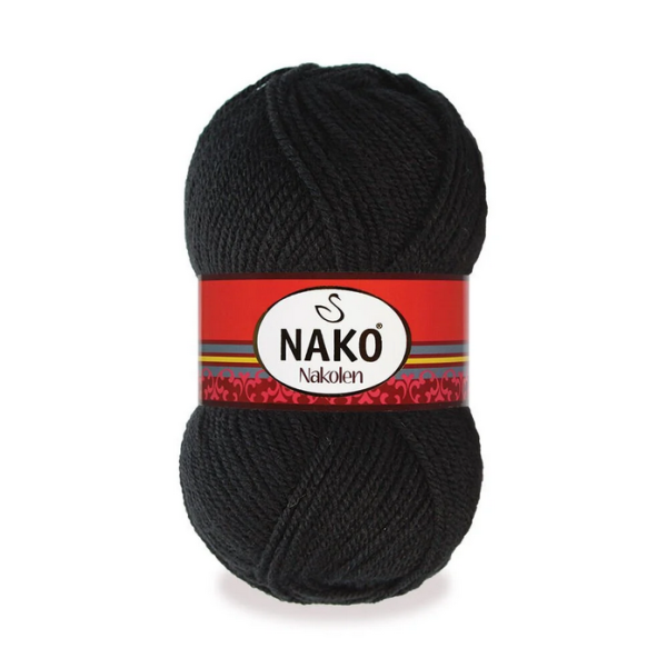 Nako Nakolen yarn skein color 217, soft acrylic wool blend yarn for socks and everyday knitting