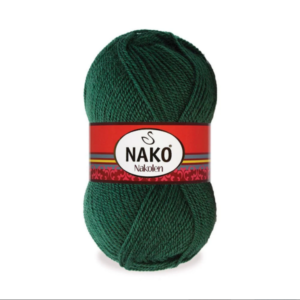 Nako Nakolen yarn skein color 3601, soft acrylic wool blend yarn for socks and everyday knitting