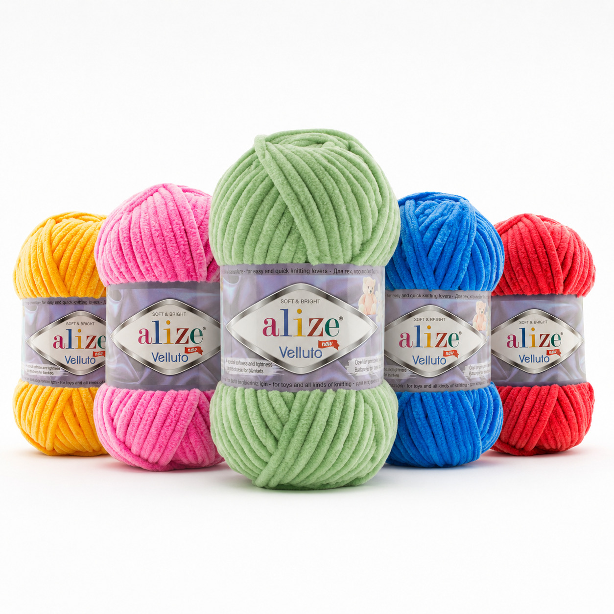 ALIZE YARN PLUSH CHENILLE VELLUTO ALIZE VELLUTO - Super soft velvet yarn for toys & blankets - Image 1