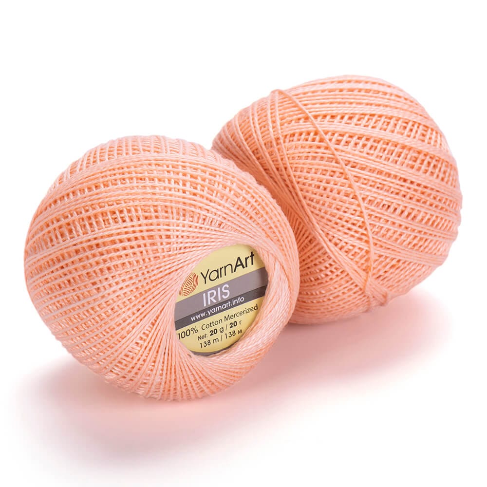 YARNART_IRIS_913 YarnArt Iris lace cotton crochet thread skein, mercerized cotton yarn for summer knitting and crochet color 912