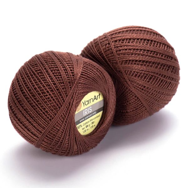 YarnArt Iris lace cotton crochet thread skein, mercerized cotton yarn for summer knitting and crochet color 932
