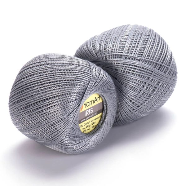 YarnArt Iris lace cotton crochet thread skein, mercerized cotton yarn for summer knitting and crochet color 933