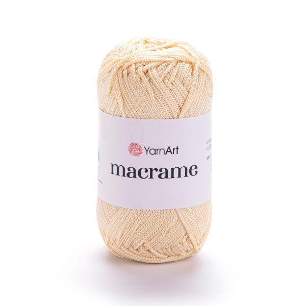 YarnArt Macrame cord yarn skein 165, strong polyester cord for bags and crochet projects