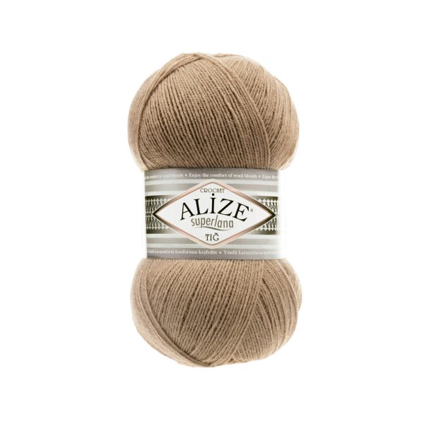 Alize Superlana Tig yarn skein color 466 fine wool acrylic blend yarn for lace knitting shawls and lightweight garments