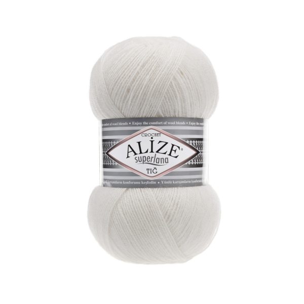 Alize Superlana Tig yarn skein color 599 fine wool acrylic blend yarn for lace knitting shawls and lightweight garments
