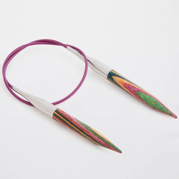KnitPro Symfonie circular knitting needles colorful laminated wood knitting needles