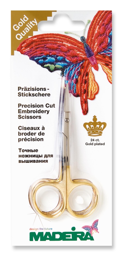 9478 MADEIRA DOUBLE CURVED EMBROIDERY SCISSORS 9478 - Image 1
