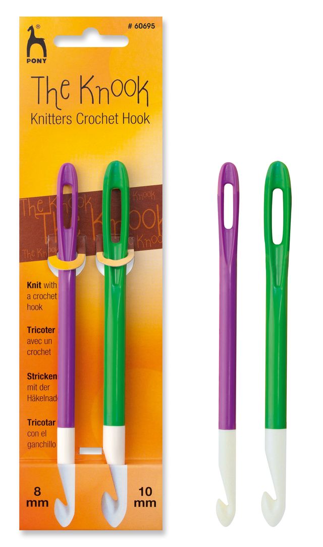 60695 PONY THE KNOOK Knitters crochet hook 2mm- 10mm - Image 1