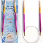 PONY FLAIR FIXED CIRCULAR NEEDLE 80CM 3.0 - 4.0