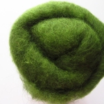 FELTING WOOL GREEN