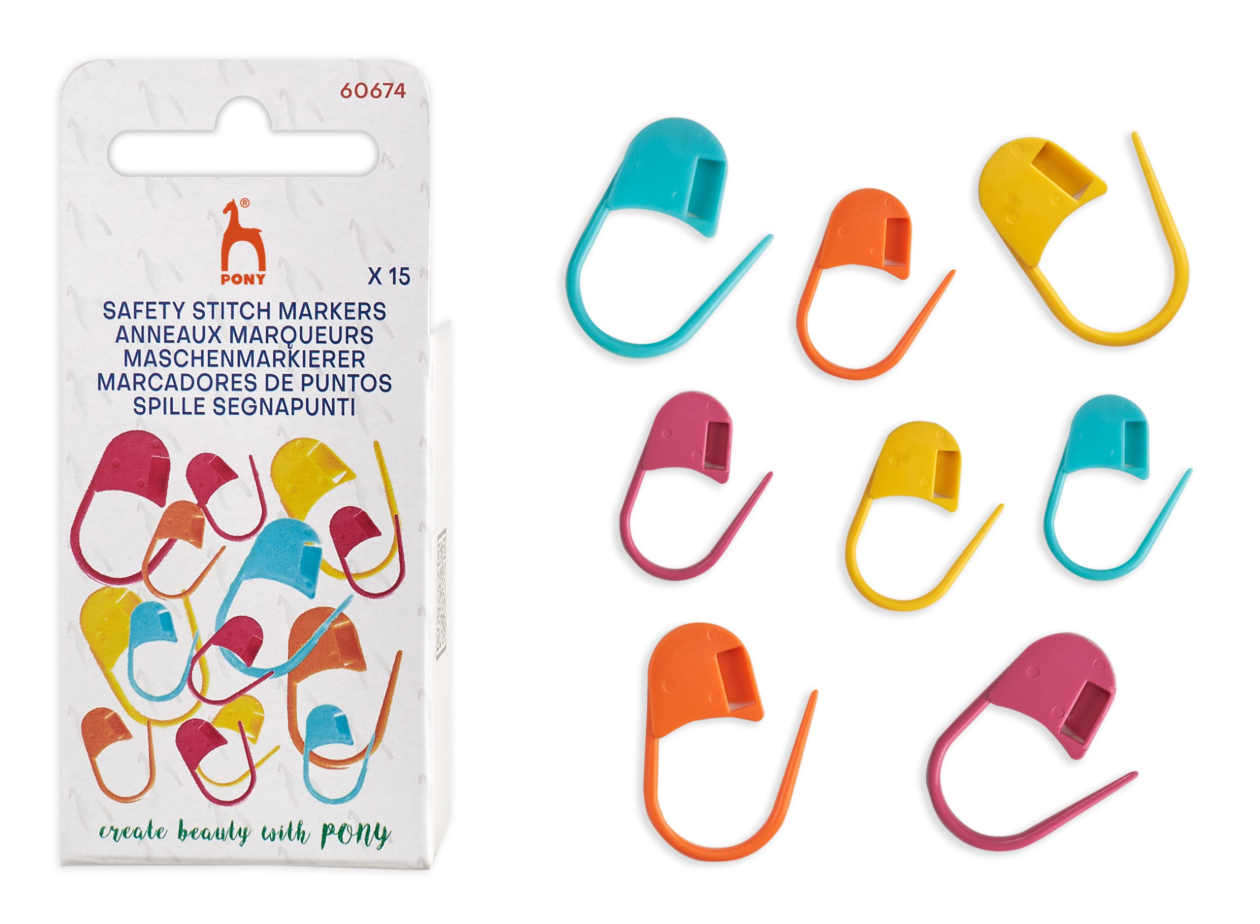 Pony_60674_Safety-stitch-markers_pi PONY SAFETY STITCH MARKERS 60674 - Image 1