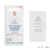 PONY EASY THREADING NEEDLES 4/8  12801