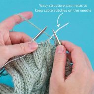 ADDI CRASY SNAKE lace double pointed needles 15cm - Image 2