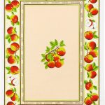 Half Linen Towel 50*70cm "APPLES"