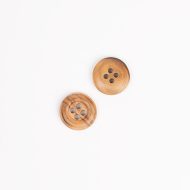 DROPS OLIVE WOOD BUTTON 15MM 513